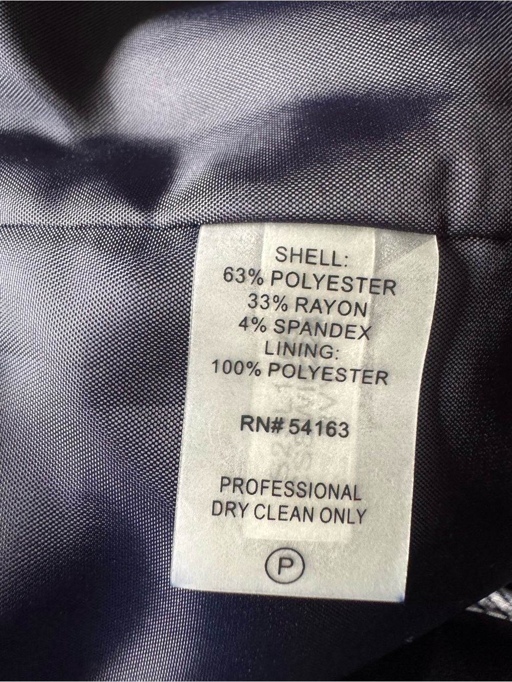 Calvin Klein Navy Pencil Skirt - Sleek Office Essential - Picture 5 of 7